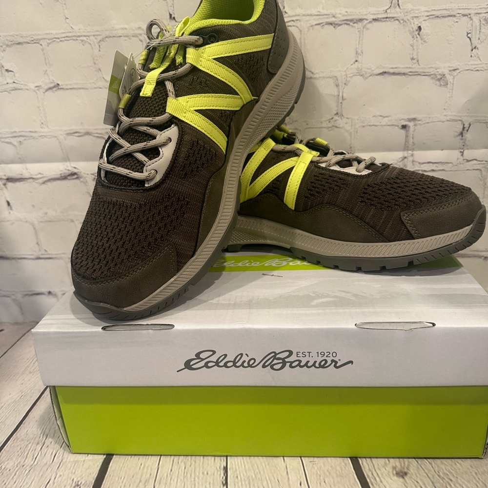 Eddie Bauer Women’s Black and Yellow Athletic Shoes Hiking Shoes 11